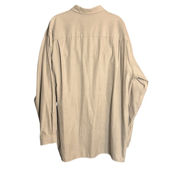 Brandini Beige Button-Up Shirt XXLT - Picture 2 of 6